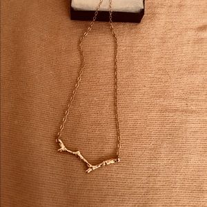 Ann Taylor gold toned branch necklace